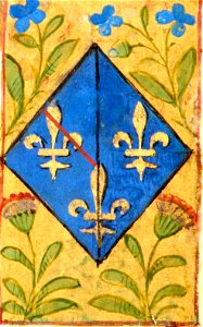 Heures de Jeanne de France BnF NAL 3244 f16r (détail) - Armoiries