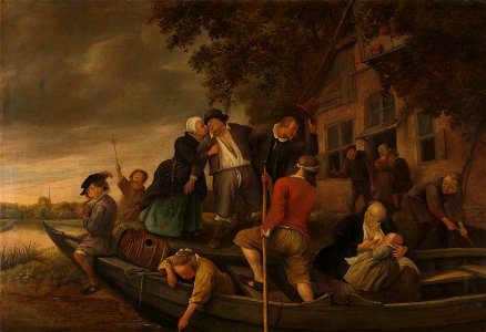 Het vrolijk huiswaartskeren Rijksmuseum SK-A-389