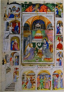 Heures Lamoignon - Museu Gulbenkian f.25v (Annonciation)