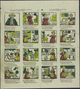 Het leven van moeder Gaudichon en haer hond-Catchpenny print-Borms 0590