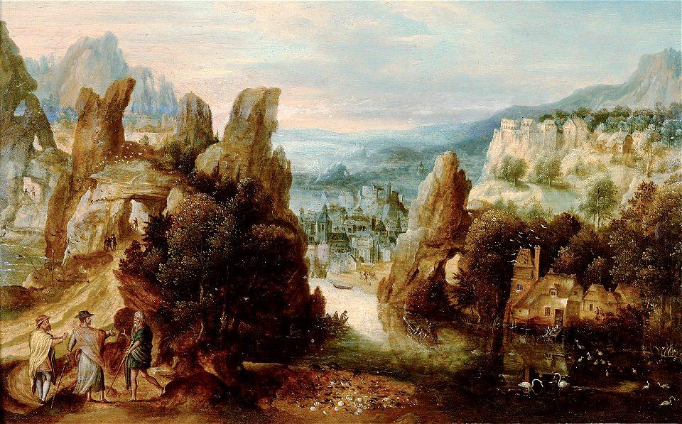 Herri met de Bles - Landschaft mit dem Gang nach Emmaus - GG 1006 - Kunsthistorisches Museum