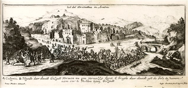 Het dal Terebinthus in Arabia - Peeters Jacob - 1686
