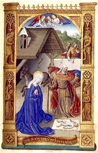 Heures de Charles VIII 036R Nativité