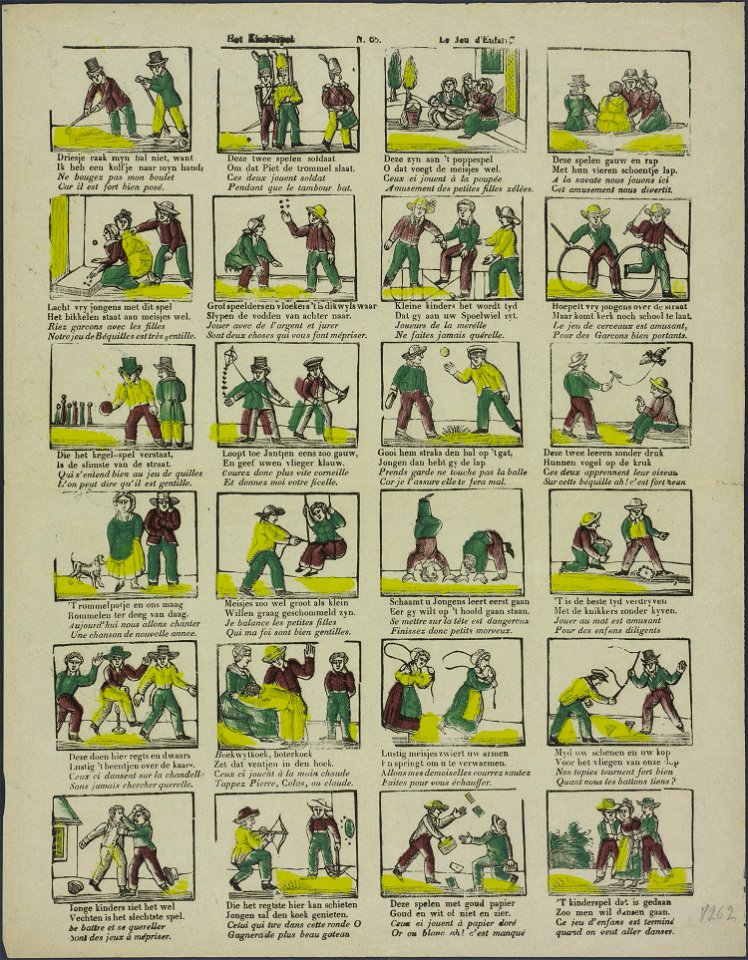 Het kinderspel-Catchpenny print-Borms 0586
