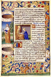 Heures de Charles VIII 108V Sainte Anne (page)