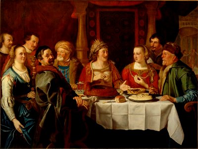 Het bruiloftsmaal van Grietje Hermans van Hasselt en Jochum Berntsen van Haecken Centraal Museum 10046