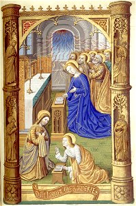 Heures de Charles VIII fol. 72R Pentecôte