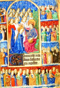 Heures de Jeanne de France BnF NAL 3244 f118r - Couronnement de la Vierge