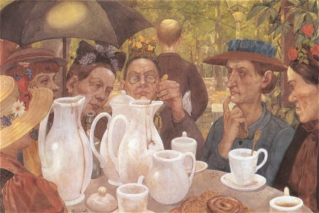 Hier können Familien Kaffee kochen