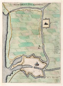Het fort van Griet-Zijl (Greetsiel) in Oost-Friesland (Atlas van Loon)