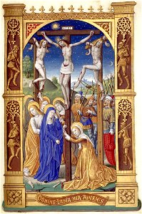 Heures de Charles VIII fol. 67R Crucifixion