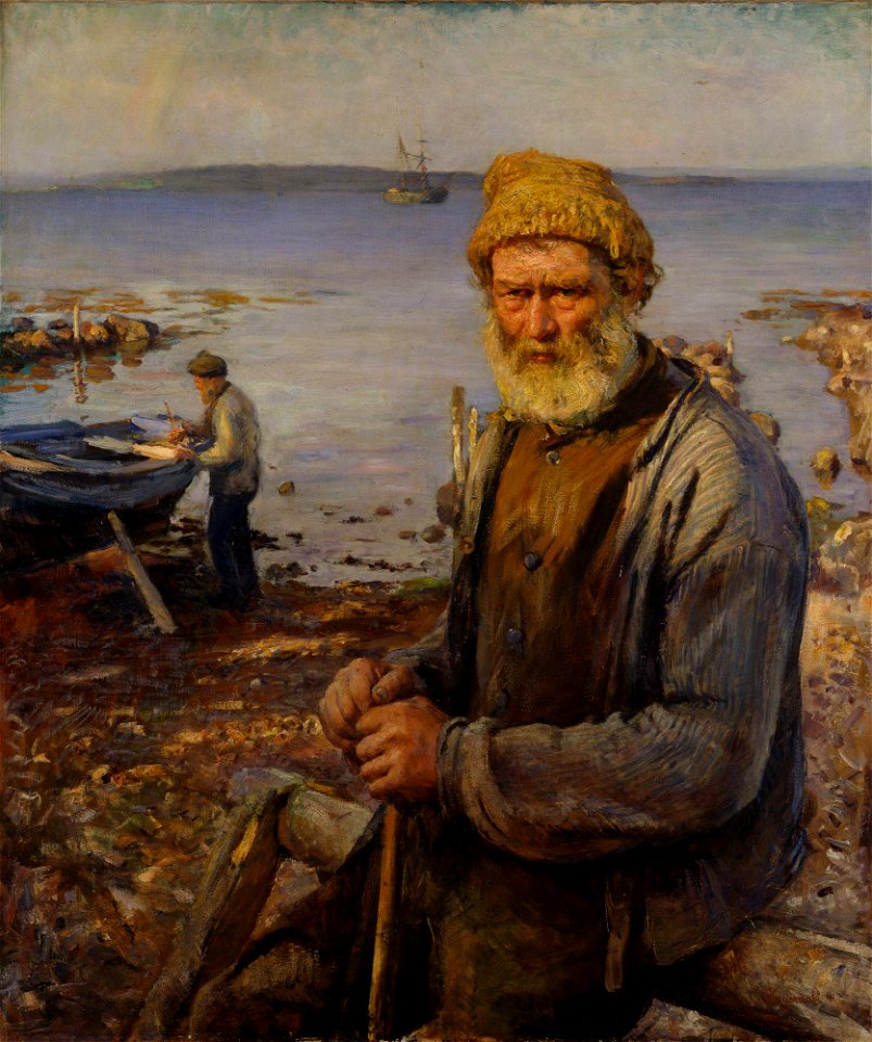 Hans Heyerdahl - The old Fisherman - NG.M.00642 - National Museum of Art, Architecture and Design
