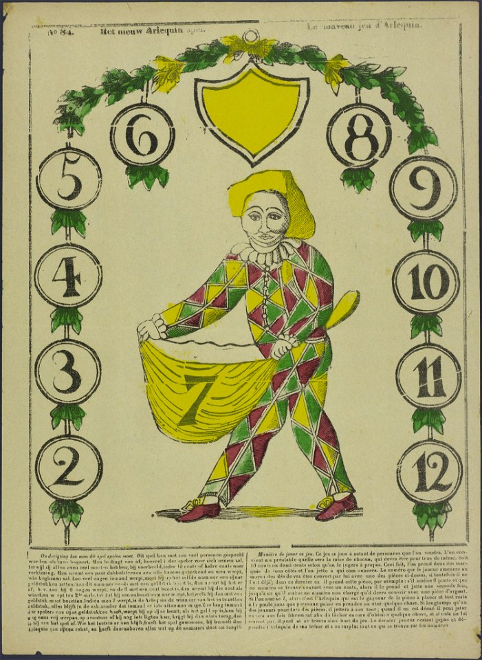 Het nieuw Arlequin spel-Catchpenny print-Borms 0602