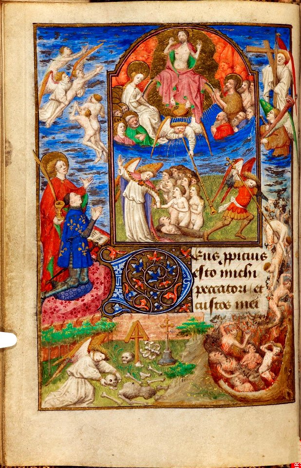 Heures de Dunois - BL YatesThompson3 f32v - Jugement dernier