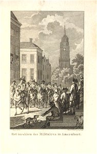 Het inrukken der Militairen in Amersfoort 1793