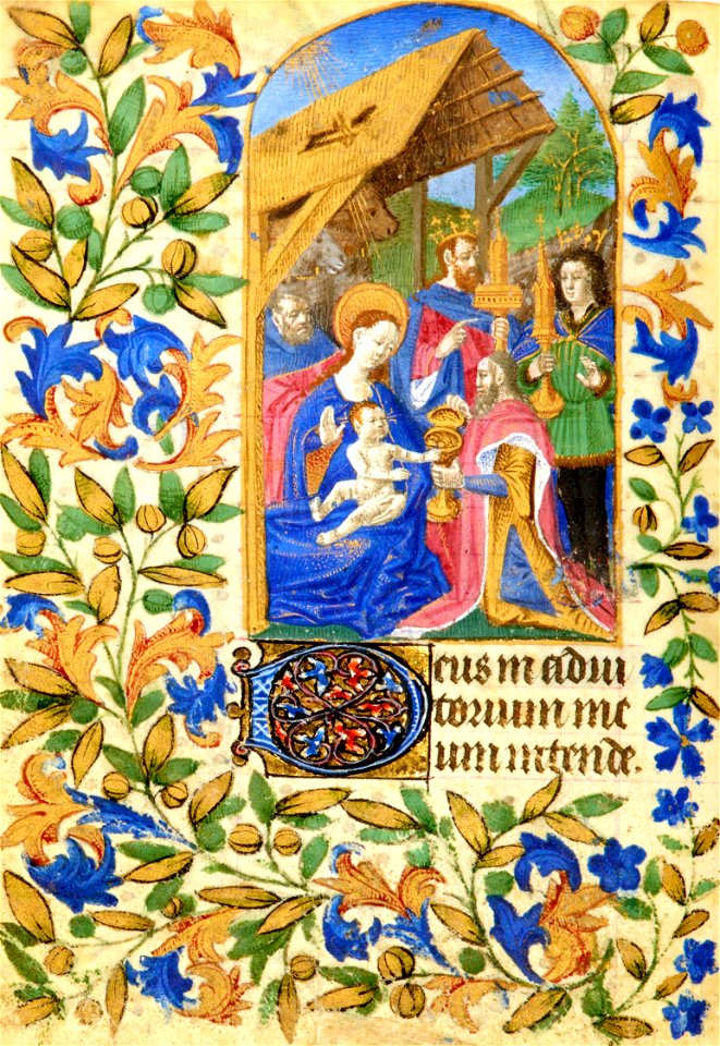 Heures de Jeanne de France BnF NAL 3244 f97v - Adoration des mages