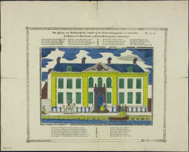 Het gebouw van Barmhartigheid, staande op de Nieuwe Keizersgracht, te Amsterdam-Catchpenny print-Borms 0273
