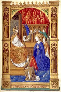 Heures de Charles VIII fol. 53R Couronnement de la Vierge