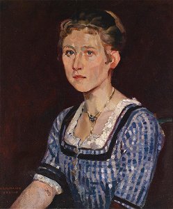 Hiasl Maier-Erding Mädl in blauer Tracht