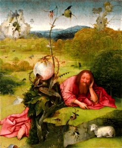 Hieronymus Bosch - Saint John the Baptist in the Desert - Google Art Project. Free illustration for personal and commercial use.