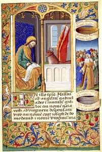 Heures de Charles VIII 009R Luc (page)