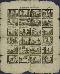 Hier vind gy, jonge jeugd! het leeven en de dood, Van Steeven van der Klok, in al zyn daaden groot-Catchpenny print-Borms 0978