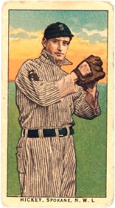 Hickey, Spokane Team, baseball card portrait LCCN2008676962