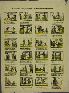 Hier wordt u, ô jeugd! gegeven, Tetjeroen zijn kluchtig leven-Catchpenny print-PRENT 0075