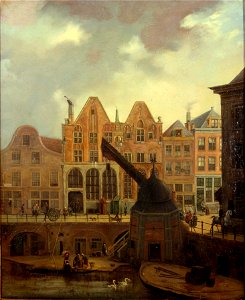 Het Sint Barbara- en Sint Laurentiusgasthuis op de Oudegracht te Utrecht Centraal Museum 2511. Free illustration for personal and commercial use.
