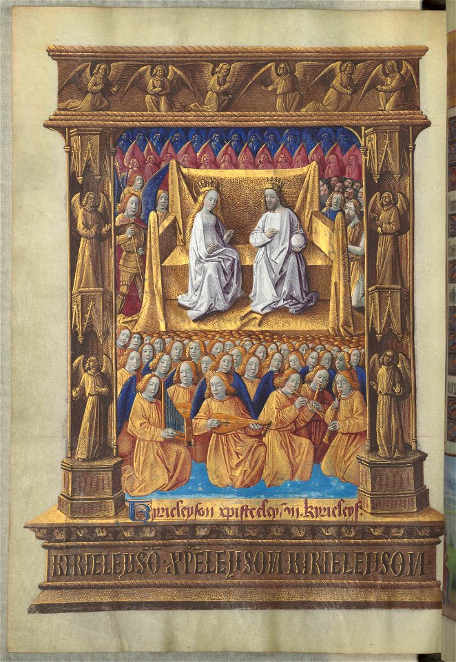 Heures de Louis de Laval - BNF Lat920 f177v (Kyrie eleison) - Free ...