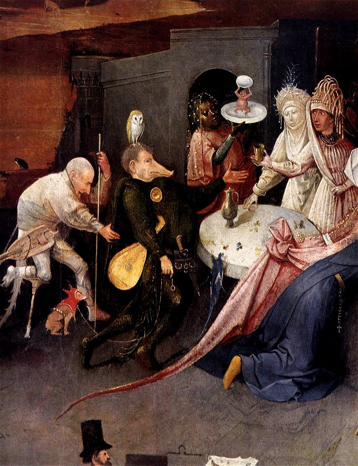 Hieronymus Bosch - Triptych of Temptation of St Anthony (detail) - WGA2591