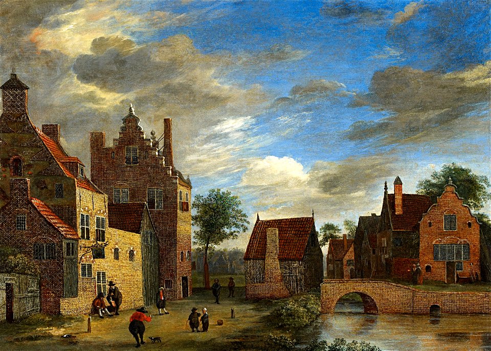 Jan van der Heyden - View of a Small Town