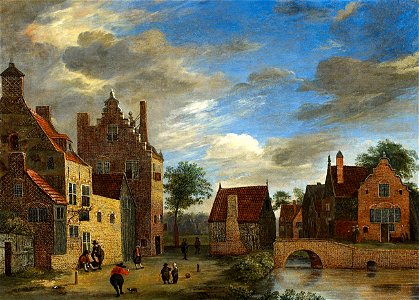 Jan van der Heyden - View of a Small Town