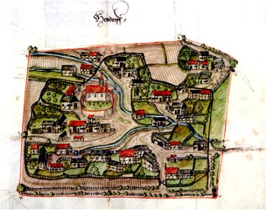 Heudorf bei Messkirch um 1575 Haufendorf