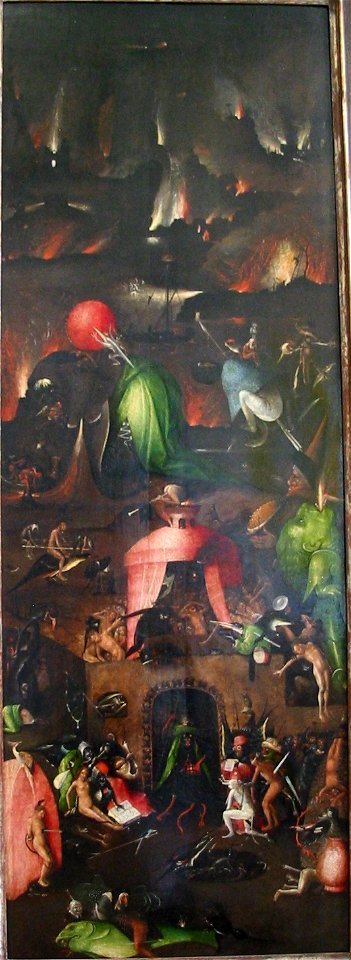 Hieronymus Bosch Weltuntergang rechts low