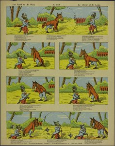 Het paard en de wolf-Catchpenny print-Borms 0335