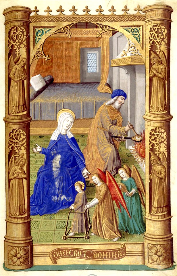 Heures de Charles VIII 011R Marie enfant