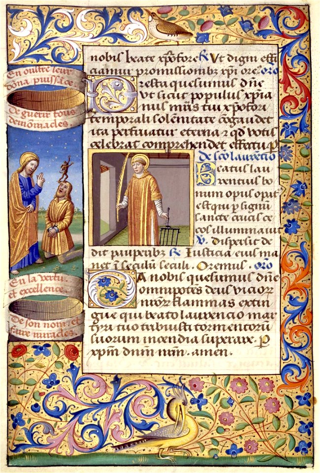 Heures de Charles VIII 106V Saint Laurent (page)