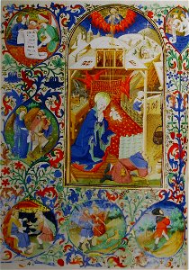 Heures Lamoignon - Museu Gulbenkian f.60v (Nativité)