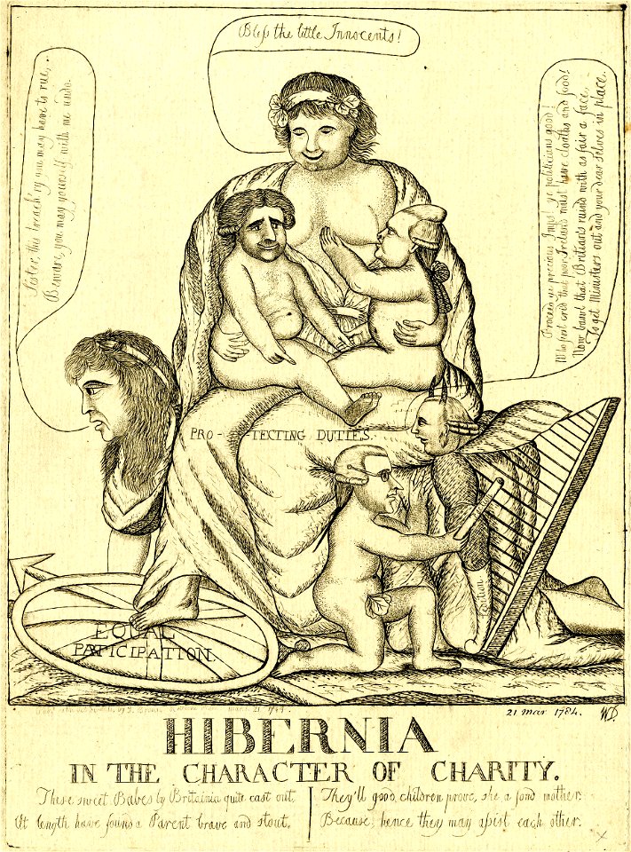 Hibernia in the Character of Charity (BM 1868,0808.5189)