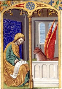 Heures de Charles VIII 009R Luc