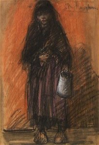 Het Soepmeisje (1901) door Eugeen van Mieghem