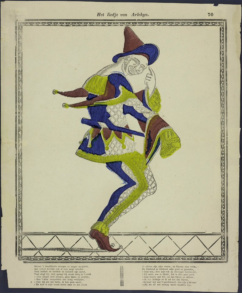 Het liedje van Arlekijn-Catchpenny print-Borms 0810