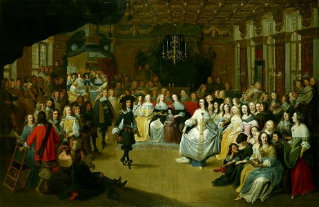 Hieronymus Janssens (Antwerp 1624 - Antwerp 1693) - Charles II dancing at a Ball at Court - RCIN 400525 - Royal Collection