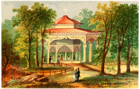 High Rock Spring, Saratoga (Boston Public Library)