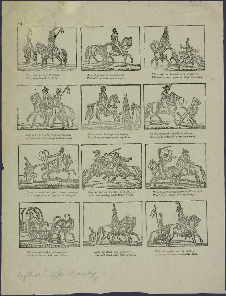 Hier ziet ge een lancier, Fiks uitgedoscht en fier-Catchpenny print-SMC K 0072