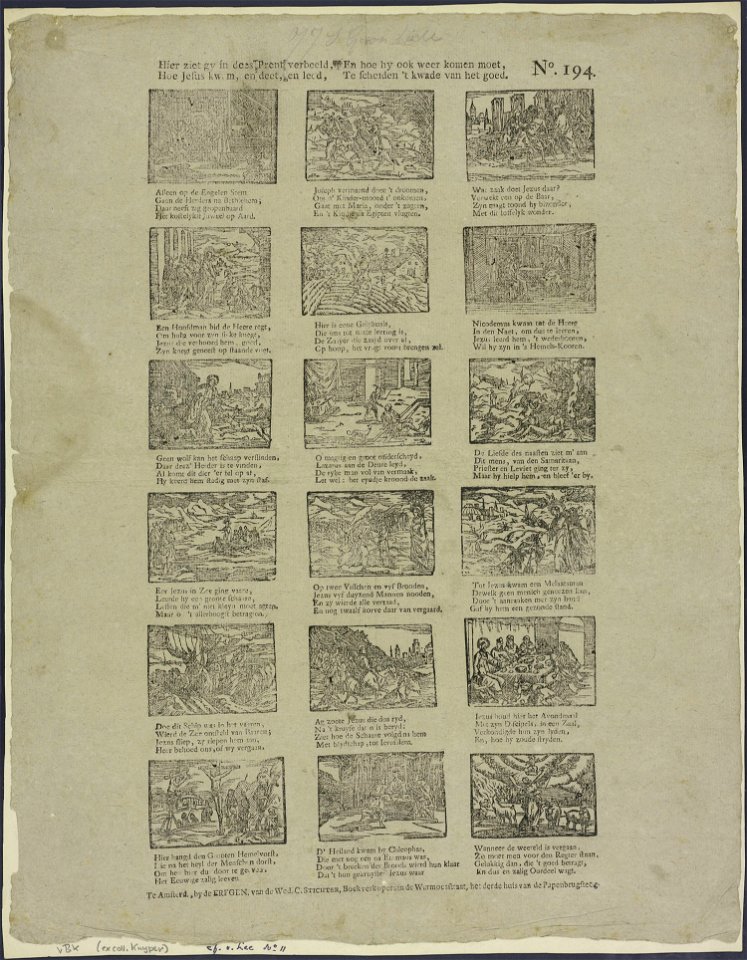 Hier ziet gy in dees prent verbeeld, Hoe Jesus kwam, en deet, en leed-Catchpenny print-Borms 0919