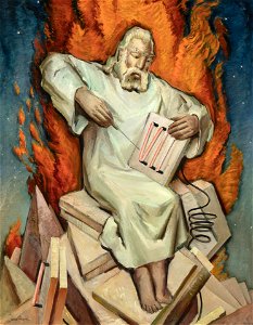 Moses by Victor Higgins, 1932-1933, oil on burlap