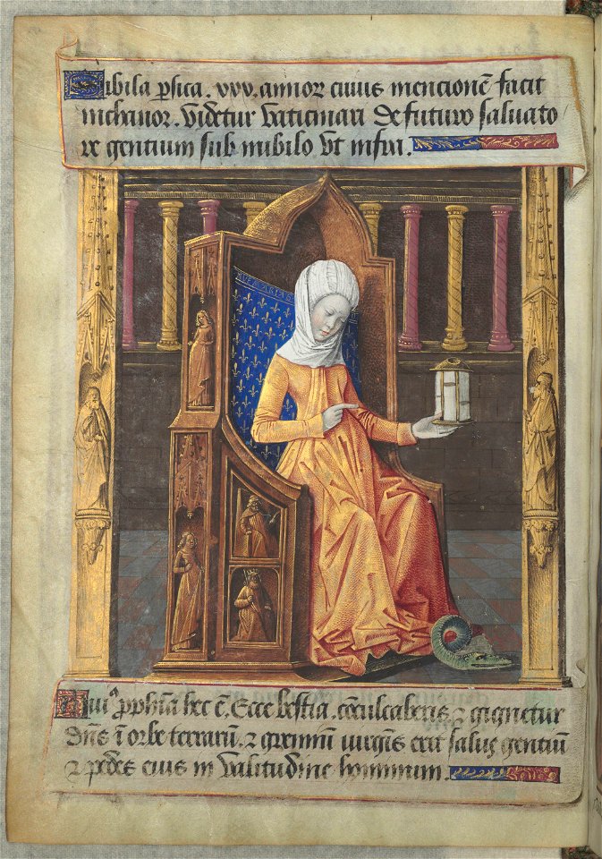 Heures de Louis de Laval - BNF Lat920 f17v (Sibylle persique)
