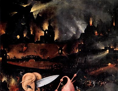 Hieronymus Bosch - Triptych of Garden of Earthly Delights (detail) - WGA2526